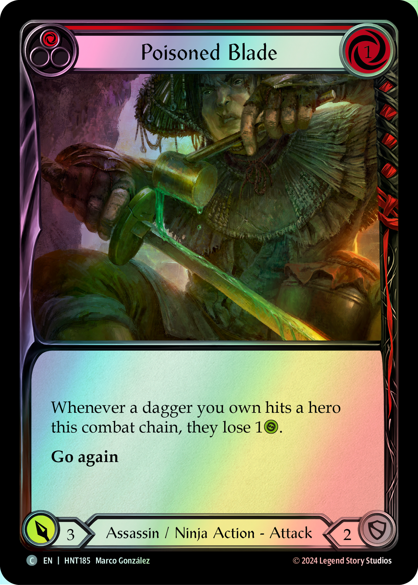 Poisoned Blade - Red (HNT) #HNT185 [EN/F]