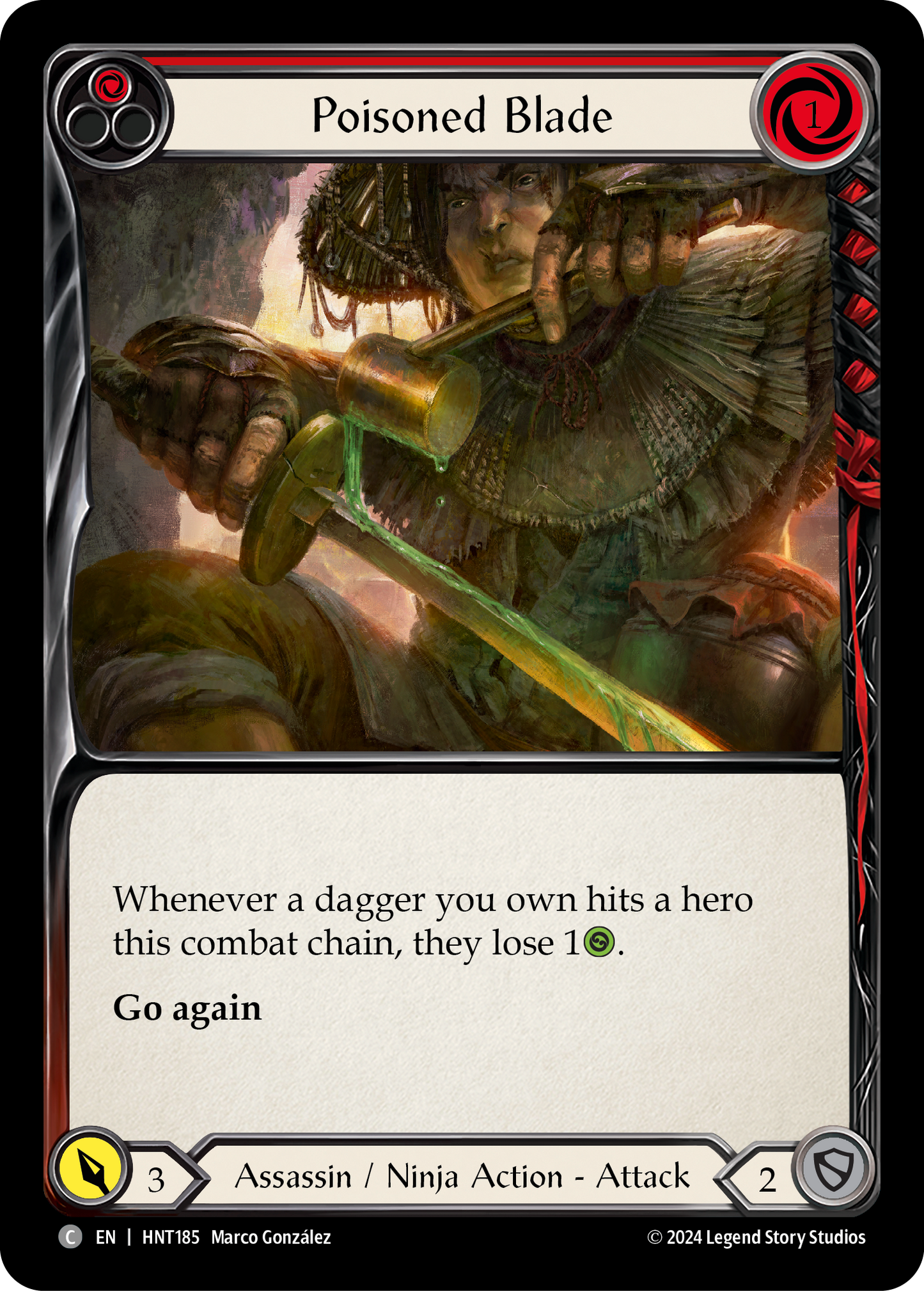 Poisoned Blade - Red (HNT) #HNT185 [EN/N]