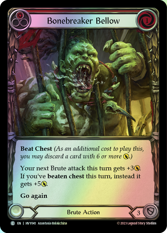 Bonebreaker Bellow - Red (HVY) #HVY041 [EN/F]
