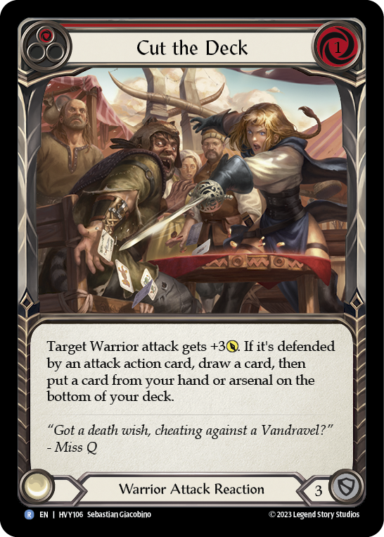 Cut the Deck - Red (HVY) #HVY106 [EN/N]