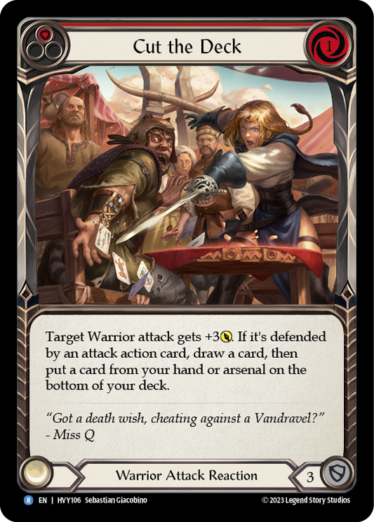 Cut the Deck - Red (HVY) #HVY106 [EN/N]
