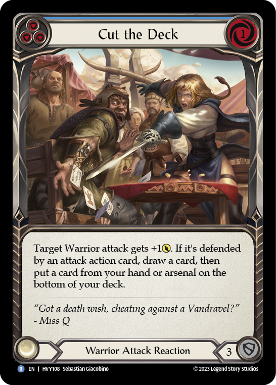 Cut the Deck - Blue (HVY) #HVY108 [EN/N]