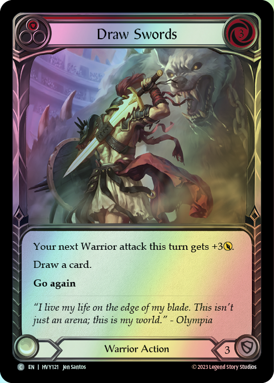 Draw Swords - Red (HVY) #HVY121 [EN/F]