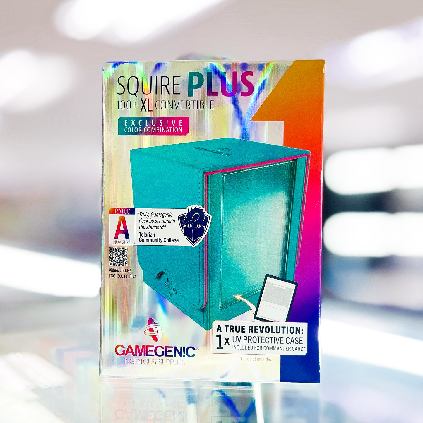 Gamegenic Squire Plus 100+ XL Convertible Deck Box - Holds 100 Double-Sleeved Cards