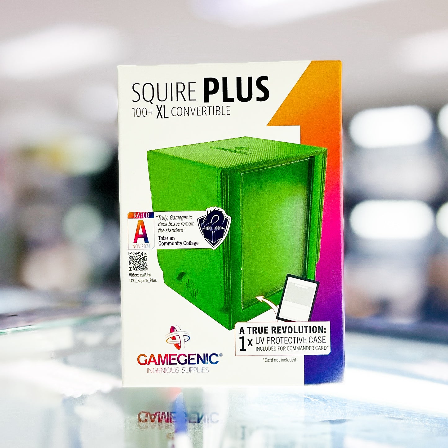 Gamegenic Squire Plus 100+ XL Convertible Deck Box - Holds 100 Double-Sleeved Cards