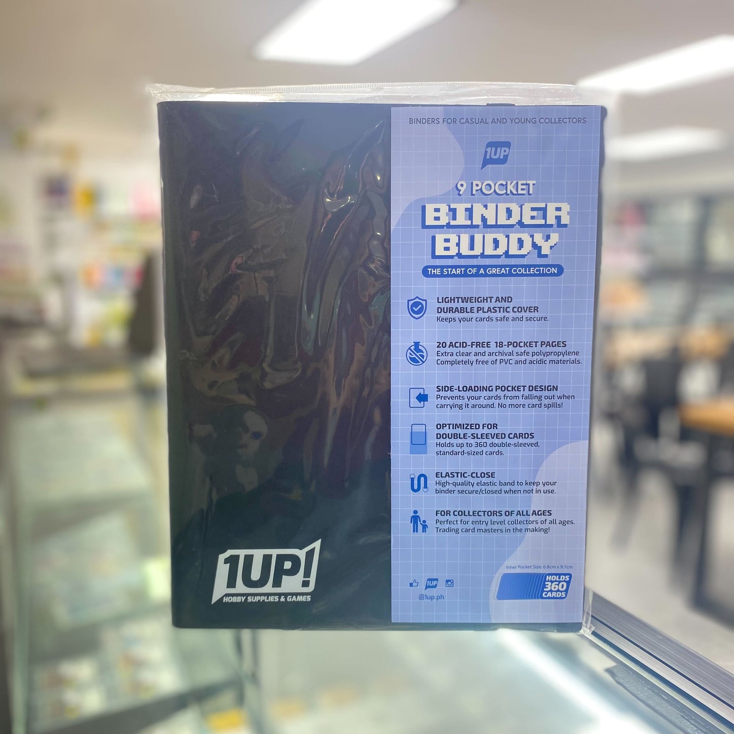 1UP 9-Pocket Strap Binder - Black