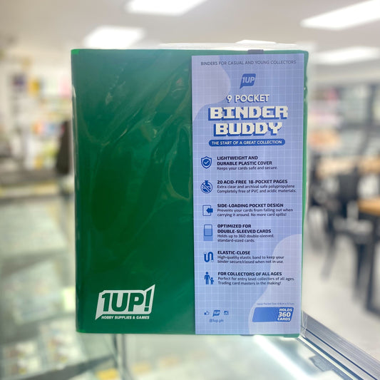 1UP 9-Pocket Strap Binder - Green