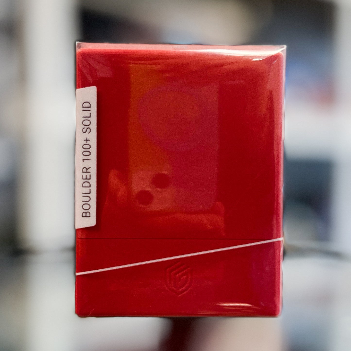 Ultimate Guard Boulder 100+ Standard Solid Red Deck Case