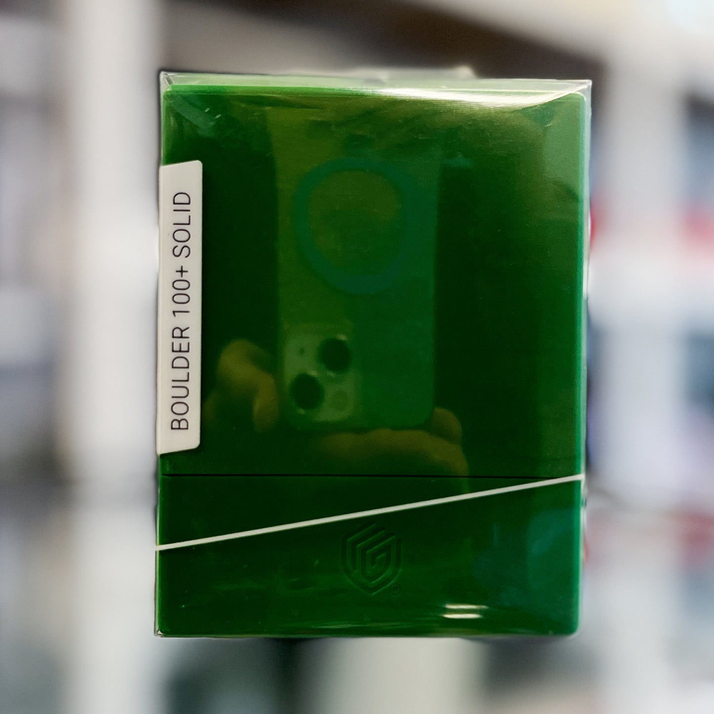 Ultimate Guard Boulder 100+ Standard Solid Green Deck Case