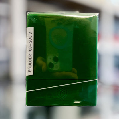 Ultimate Guard Boulder 100+ Standard Solid Green Deck Case
