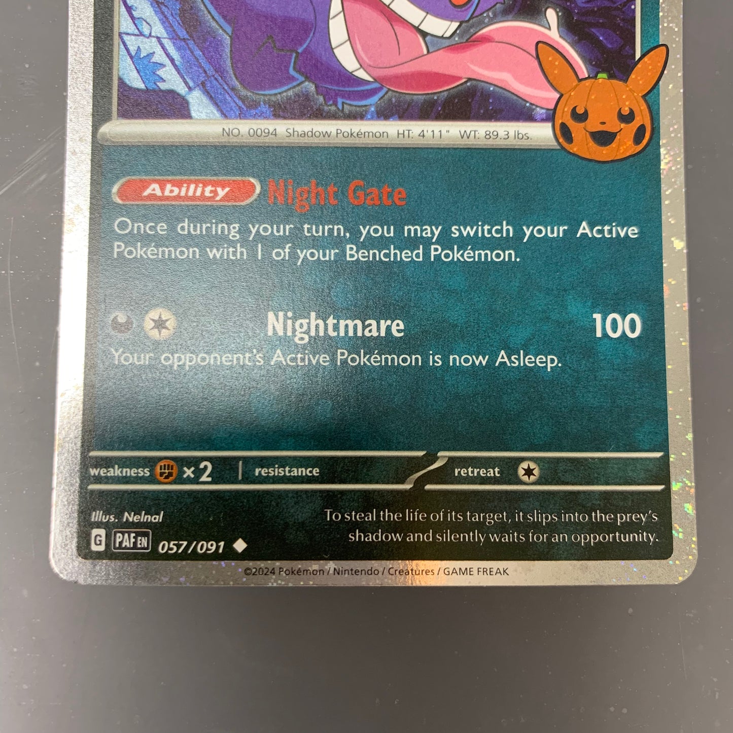 Gengar #57 [Trick or Trade] [NM]