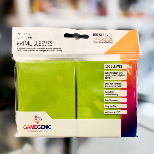 Gamegenic Prime Sleeves:  Lime (100)