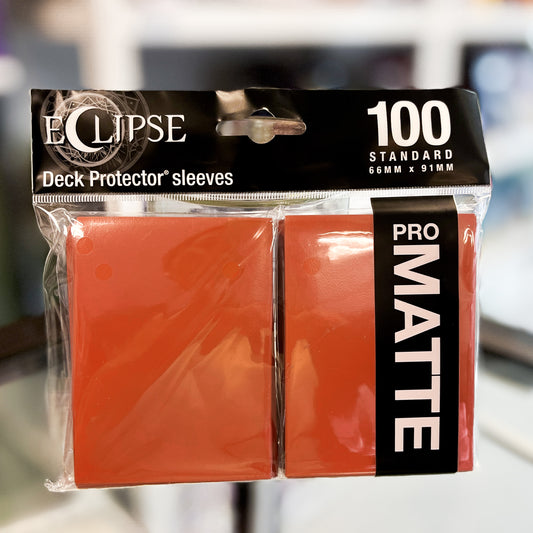 Ultra PRO Eclipse Matte Standard Sleeves (100) -Orange