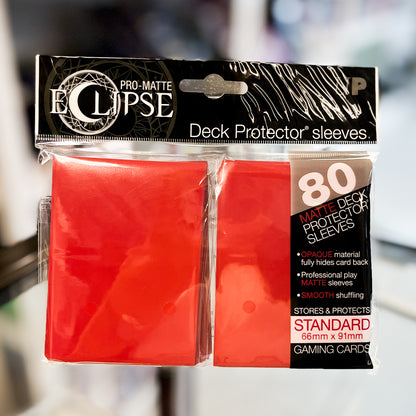 Ultra Pro Matte Eclipse Standard Red (80 Sleeves)