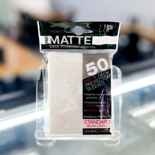 Ultra PRO Matte Standard Deck Protector Sleeves 50ct - white