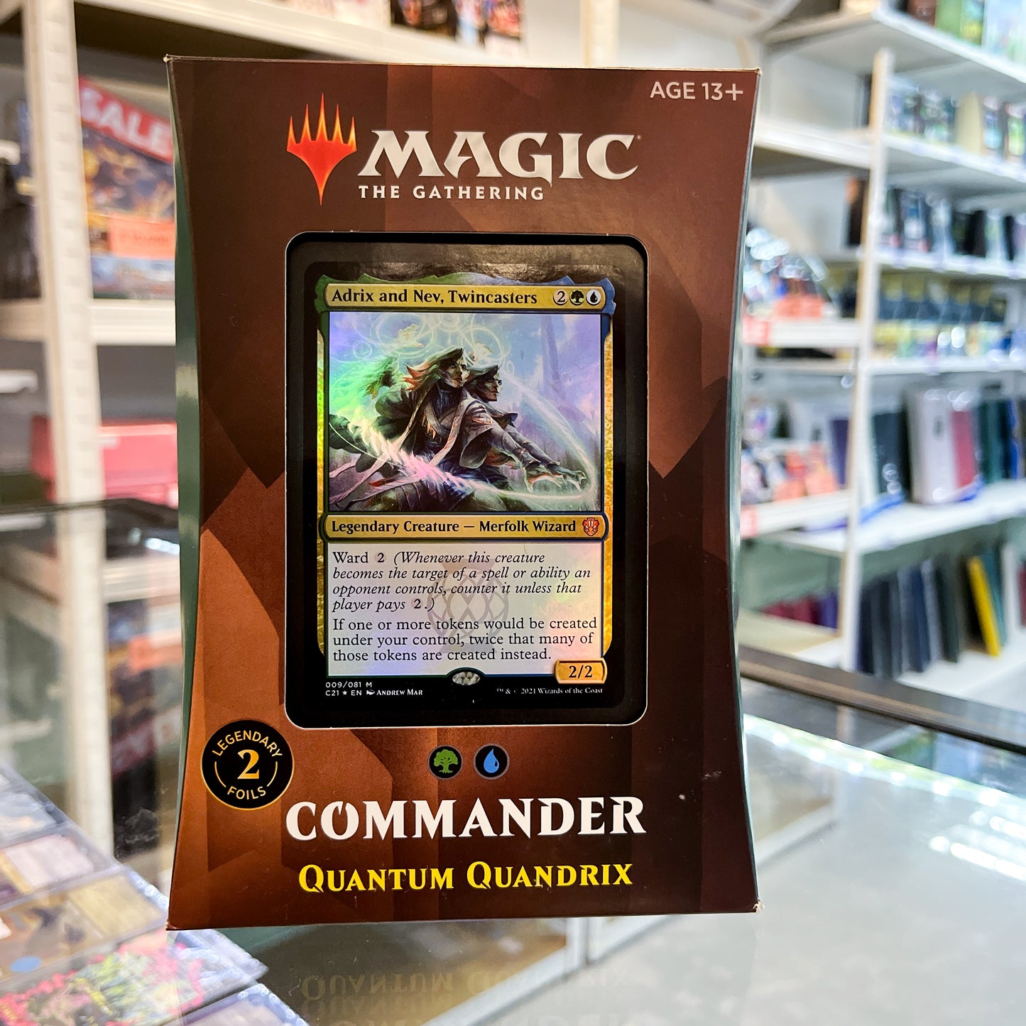 Magic: The Gathering Strixhaven Commander Deck – Quantum Quandrix (Blue-Green)