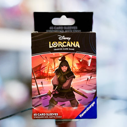 Lorcana TCG Card Sleeve Pack - Mulan – Soldier in Training (65 Sleeves)
