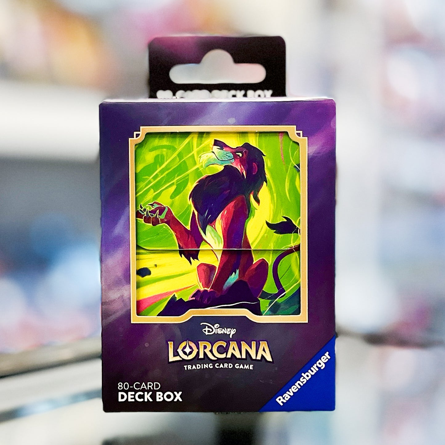 Lorcana TCG Deck Box: Scar – Vengeful Lion (80 Cards)