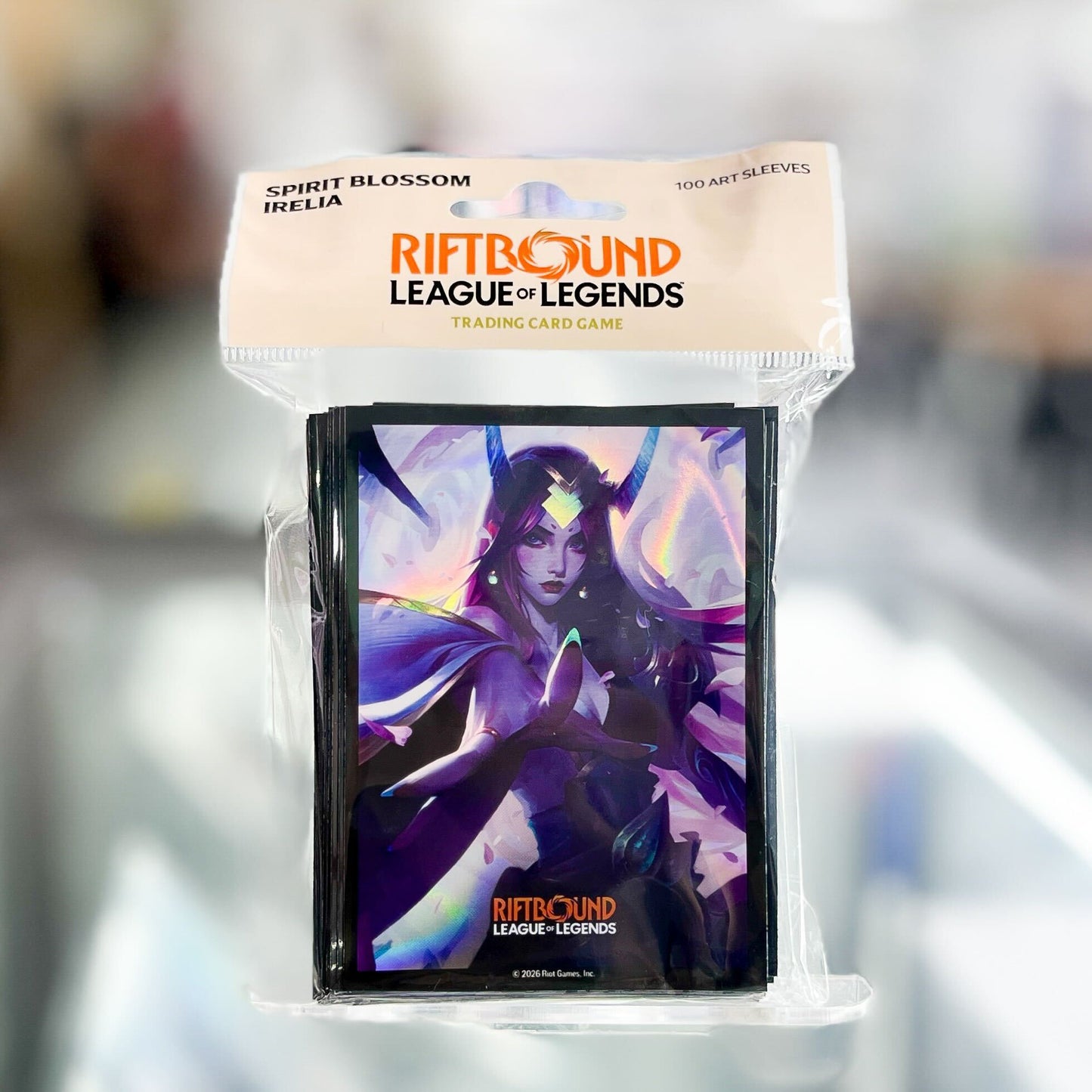 Riftbound Art Sleeves: Spirit Blossom Irelia - 100ct Card
