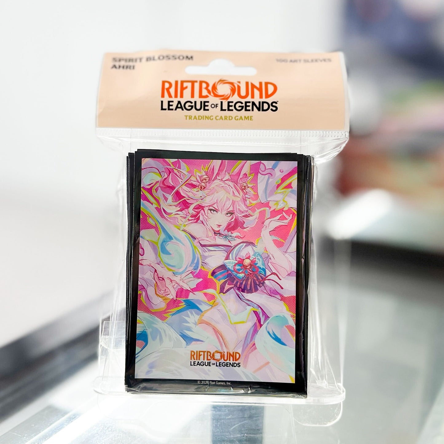 Riftbound Art Sleeves: Spirit Blossom Ahri - 100ct Card