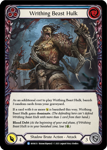 Writhing Beast Hulk - Blue (MON) #U-MON131 [EN/N] s/o