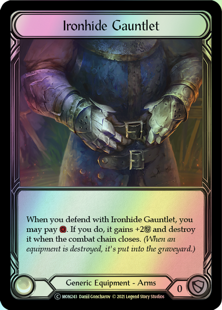 Ironhide Gauntlet (MON) #U-MON243 [EN/F]