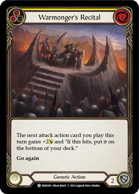 Warmonger's Recital - Yellow (MON) #F-MON300 [EN/N]