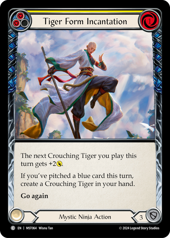 Tiger Form Incantation - Yellow (MST) #MST064 [EN/N]