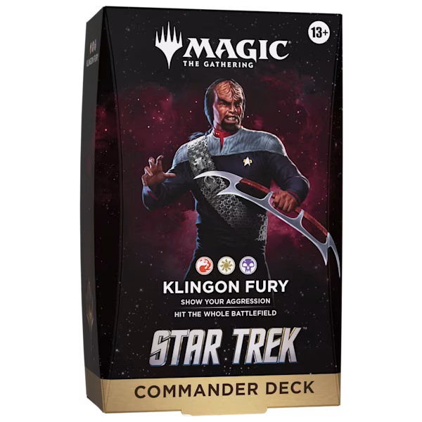 [PRE-ORDER] Magic: The Gathering x Star Trek - Commander Deck: Klingon Fury (est. arrival Nov. 18)