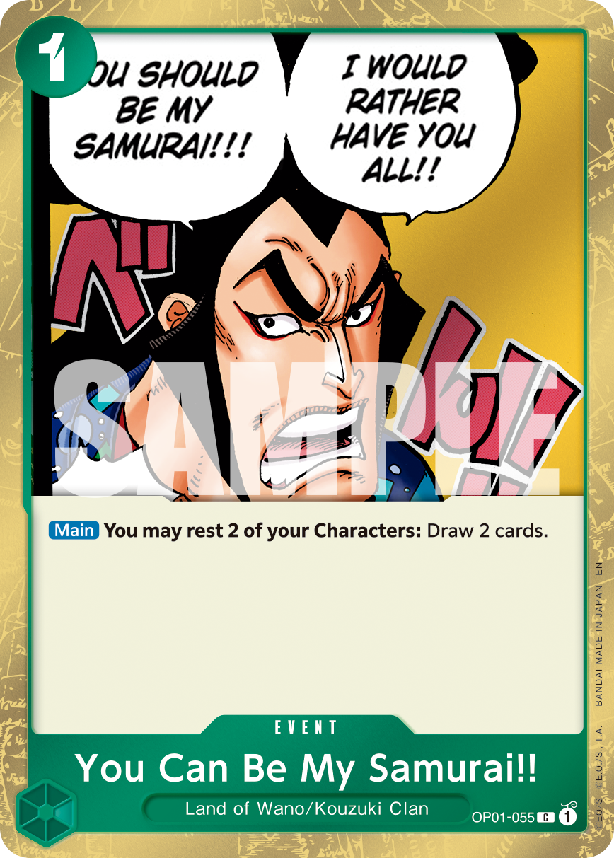 You Can Be My Samurai!! (OP01-055) (PRB-02) #OP01-055_p1 [EN]