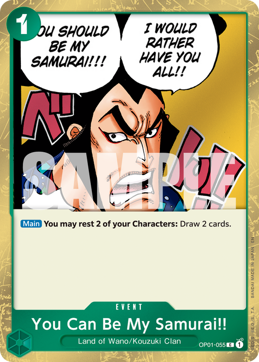 You Can Be My Samurai!! (OP01-055) (PRB-02) #OP01-055_p1 [EN]