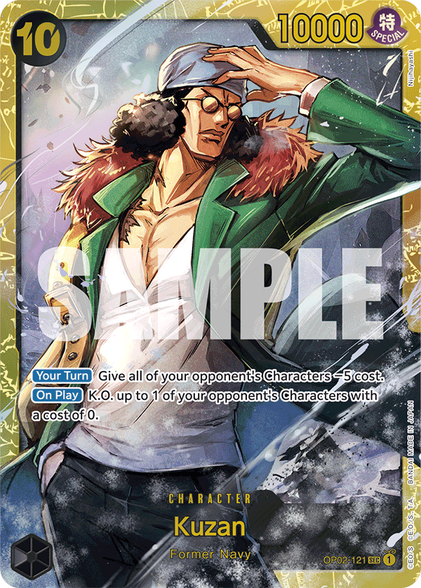 Kuzan (OP02-121) (PRB-01) #OP02-121_p2 [EN] s/o