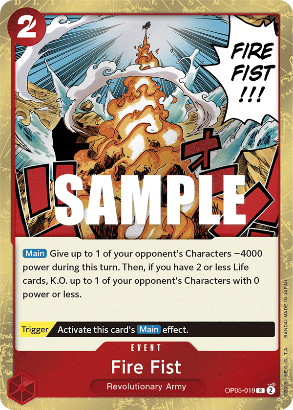 Fire Fist (OP05-019) (OP-05) #OP05-019 [EN]