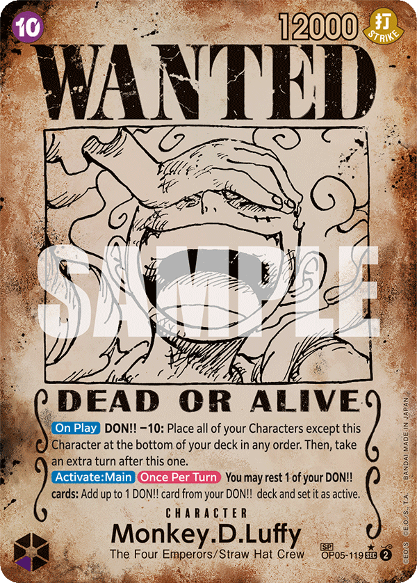 Monkey.D.Luffy (OP05-119) (OP-09) #OP05-119_p6 [EN] s/o