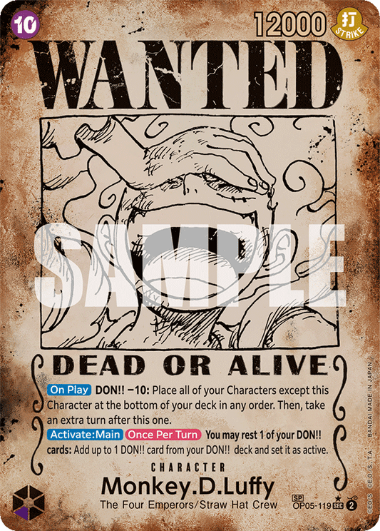 Monkey.D.Luffy (OP05-119) (OP-09) #OP05-119_p6 [EN] s/o