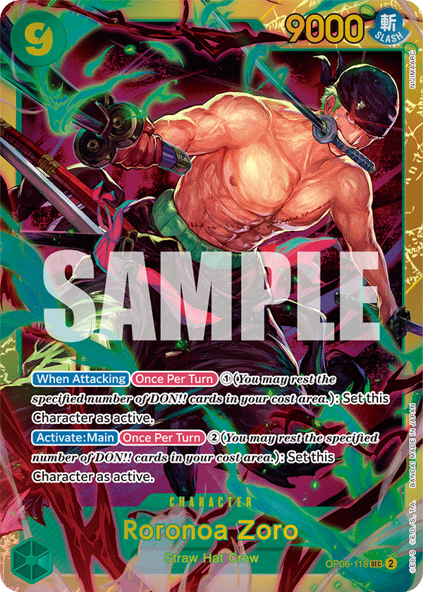 Roronoa Zoro (OP06-118) (OP-06) #OP06-118 [EN] s/o