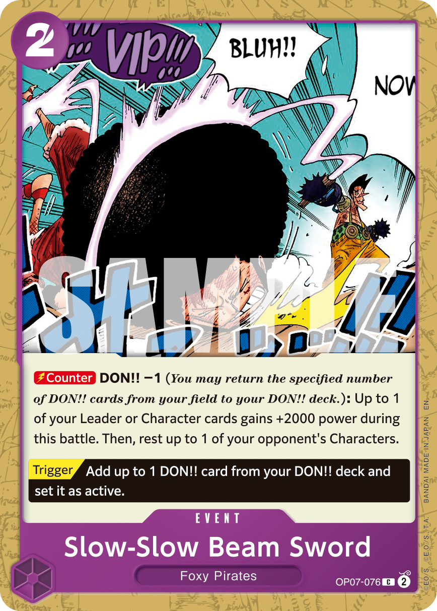 Slow-Slow Beam Sword (OP07-076) (PRB-02) #OP07-076_r1 [EN]