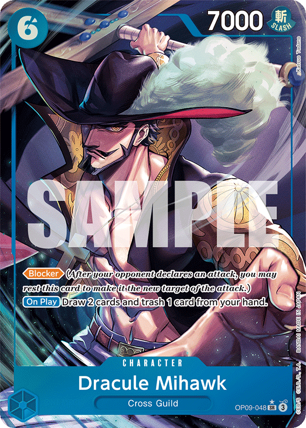 Dracule Mihawk (OP09-048) (OP-09) #OP09-048_p1 [EN] s/o