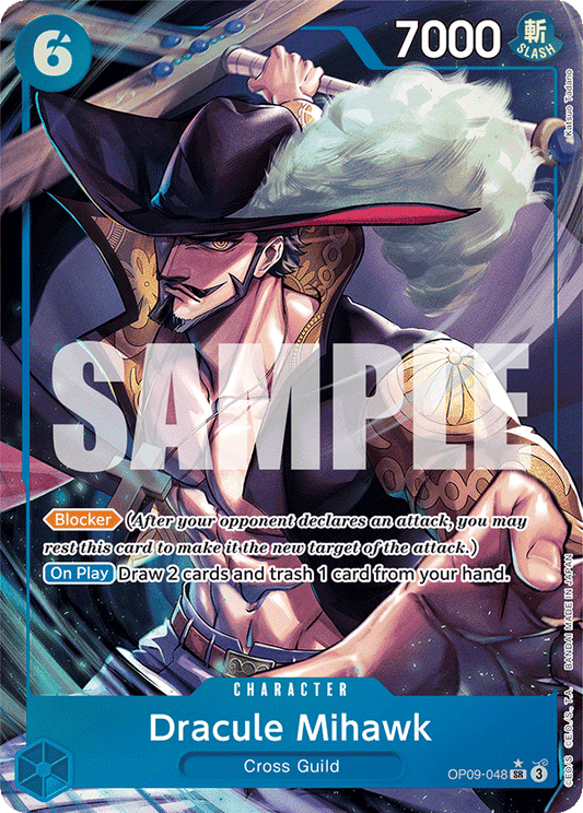 Dracule Mihawk (OP09-048) (OP-09) #OP09-048_p1 [EN] s/o