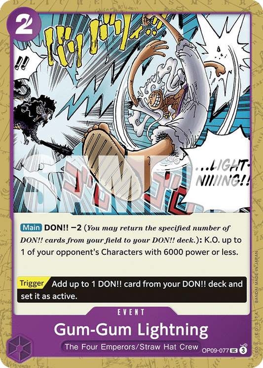 Gum-Gum Lightning (OP09-077) (OP-09) #OP09-077 [EN]