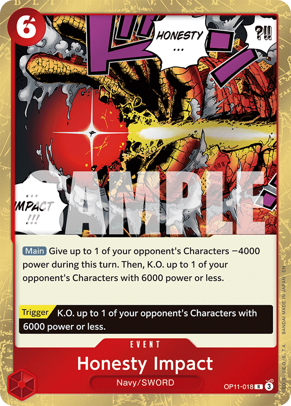 Honesty Impact (OP11-018) (OP-11) #OP11-018 [EN]