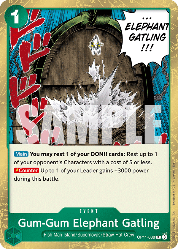 Gum-Gum Elephant Gatling (OP11-038) (OP-11) #OP11-038 [EN]