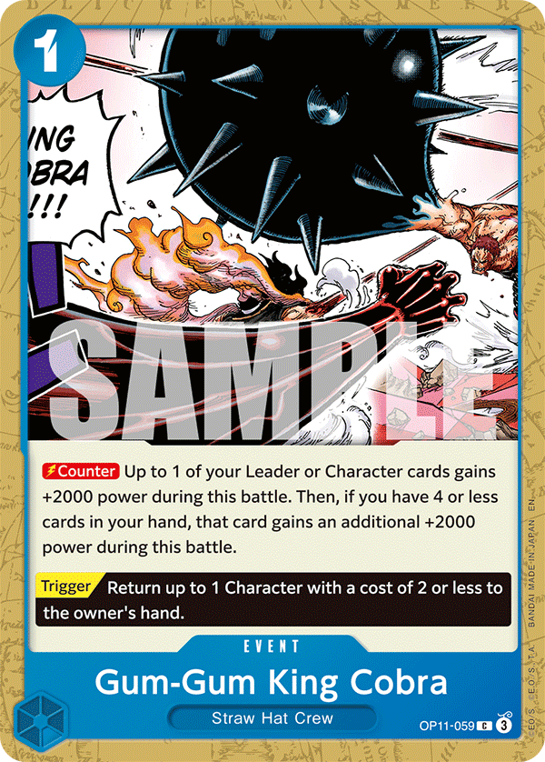 Gum-Gum King Cobra (OP11-059) (OP-11) #OP11-059 [EN]