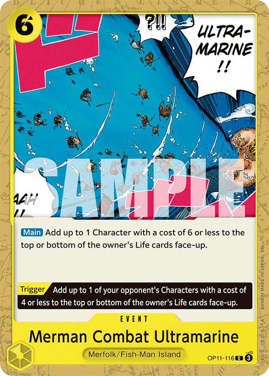 Merman Combat Ultramarine (OP11-116) (OP-11) #OP11-116 [EN]