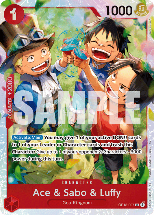Ace & Sabo & Luffy (OP13-007) (OP-13) #OP13-007 [EN]