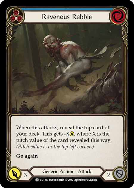 Ravenous Rabble - Blue (OUT) #OUT215 [EN/N] s/o