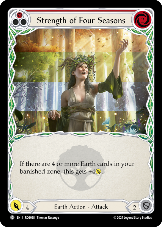 Strength of Four Seasons - Red (ROS) #ROS058 [EN/N]