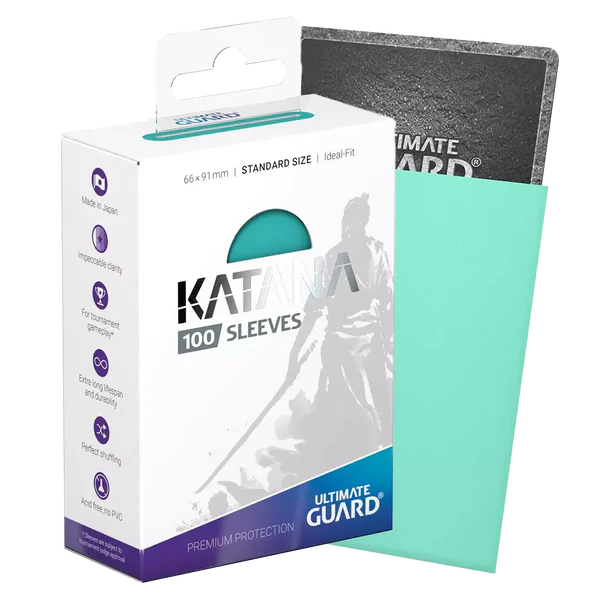 Katana 2019 Standard Size Sleeves - Turquoise (100-Pack)