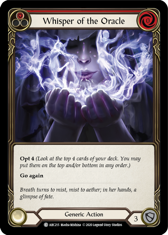Whisper of the Oracle - Red (ARC) #U-ARC215 [EN/N]