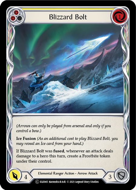 Blizzard Bolt - Yellow (ELE) #U-ELE045 [EN/N]